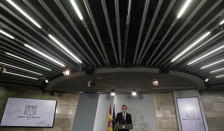 Der spanische Ministerpräsident Mariano Rajoy am vergangenen Son...
