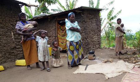 Vertriebene in Mubende (Uganda), dokumentiert vom Netzwerk FIAN