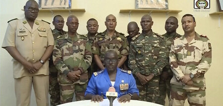 Militär steht hinter dem Gesagten: Pressesprecher Amadou Abdrama...