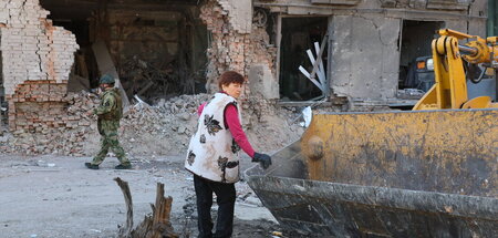 Schäden an Wohngebäuden in Gorlowka im Norden von Donezk nach uk... Schäden an Wohngebäuden in Gorlowka im Norden von Donezk nach uk...