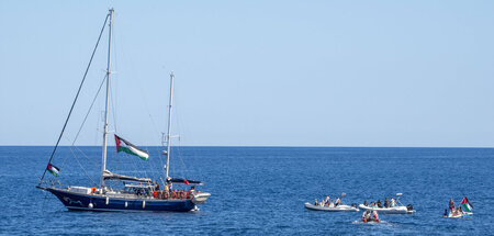 Kleines Boot mit großer Mission: Gazas Blockade durchbrechen (1.... Kleines Boot mit großer Mission: Gazas Blockade durchbrechen (1....