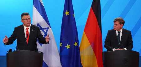 Gideon Saar und Johann Wadephul am Donnerstag in Berlin (5.6.202... Gideon Saar und Johann Wadephul am Donnerstag in Berlin (5.6.202...