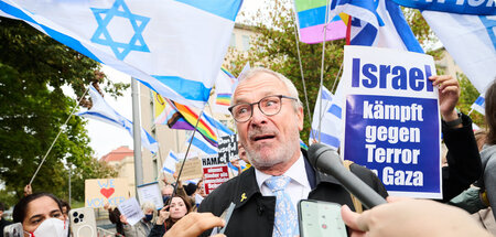 Volker Beck, Präsident der Deutsch-Israelischen Gesellschaft, au... Volker Beck, Präsident der Deutsch-Israelischen Gesellschaft, au...