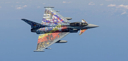 Davidstern und Eisernes Kreuz: Deutscher »Eurofighter« mit Sonde... Davidstern und Eisernes Kreuz: Deutscher »Eurofighter« mit Sonde...