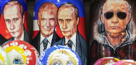 Great-Man-Theorie: Donald Trump und Wladimir Putin auf einer Mat... Great-Man-Theorie: Donald Trump und Wladimir Putin auf einer Mat...