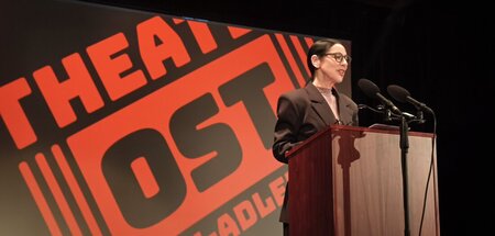 Kathrin Schülein, Künsterlische Leiterin des Theaters Ost, im al... Kathrin Schülein, Künsterlische Leiterin des Theaters Ost, im al...