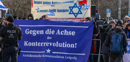 »Antiautoritäre« Linke in Leipzig-Connewitz machen gegen Palästi... »Antiautoritäre« Linke in Leipzig-Connewitz machen gegen Palästi...