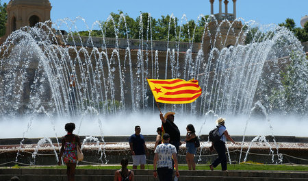 Die »Estelada« ist die Fahne der katalanischen Unabhängigkeitsbe...