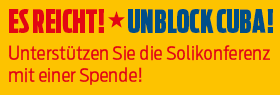 Spenden für die Solikonferenz für Kuba