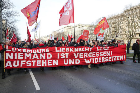 Avantgarde am Frankfurter Tor: Kommunisten der DKP führten den Z...