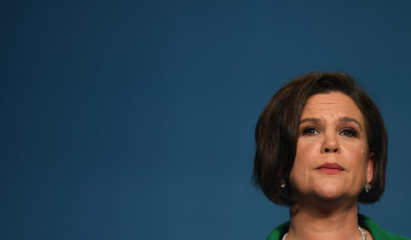 Mary Lou McDonald am Samstag auf dem Sinn-Féin-Parteitag