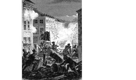 Sraßenkampf in Berlin am 18./19. März 1848