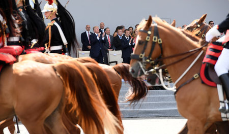 Ganz nah dran: US-Präsident Donald Trump hätte am 14. Juli 2017 ...