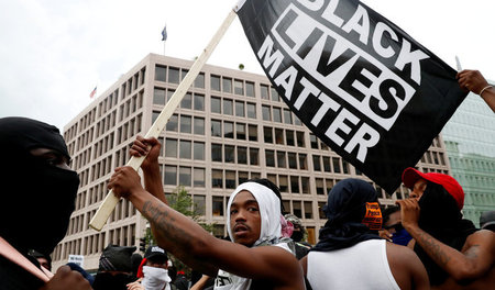 Protest gegen Rassistenaufmarsch am 12. August in Washington