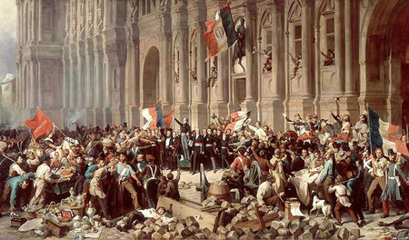 Revolution in Paris, 25. Februar 1848: Der ­Roten Fahne wird das...