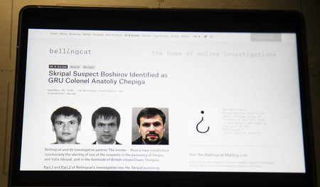 Screenshot der Website von »Bellingcat«