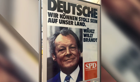 Sag ja zum Vaterland. Wahlplakat der SPD aus dem Jahr 1972