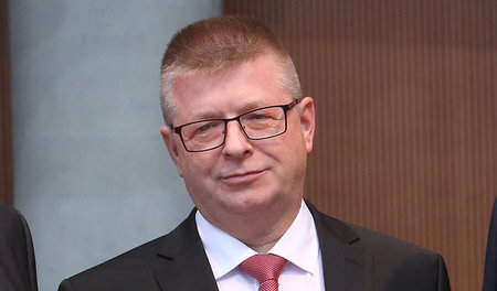 Dabei sein ist alles: Thomas Haldenwang, Präsident des Bundesamt...