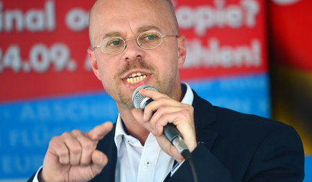 »Voller Kampfeslust«: AfD-Spitzenkandidat Andreas Kalbitz