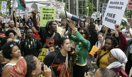 Proteste für die Freilassung von Mumia: Philadelphia, Pennsylvan...