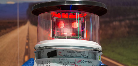 Muss man gern haben: Hitchbot, als daumenloser Anhalter durch di...