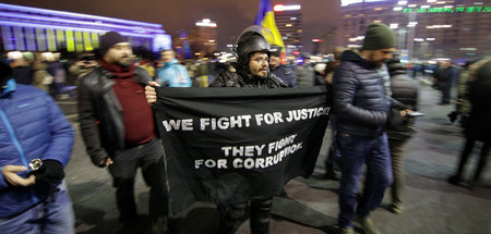 Proteste gegen die Regierung und die Justizreform in Bukarest am...