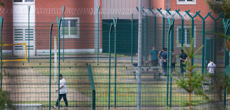 Warten auf die Abschiebung: Insassen der Unterbringungseinrichtu...