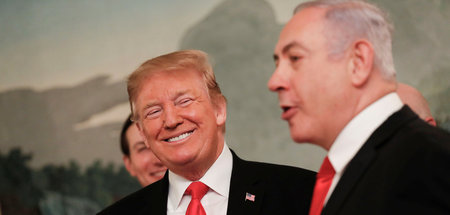 US-Präsident Donald Trump und Israels Ministerpräsident Benjamin...