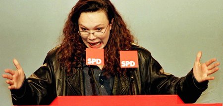 Blinkt auch gerne links: Andrea Nahles, von 1995 bis 1999 Juso- ...