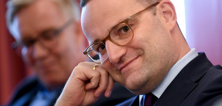 Jens Spahn (r., CDU), Bundesgesundheitsminister, und Dietmar Bar...