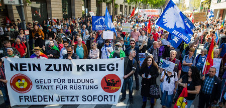 Ostermarsch in der Stuttgarter Innenstadt (20.4.2019)