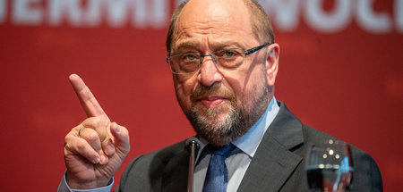 Martin Schulz im März 2019 bei einer Veranstaltung der SPD zum »...