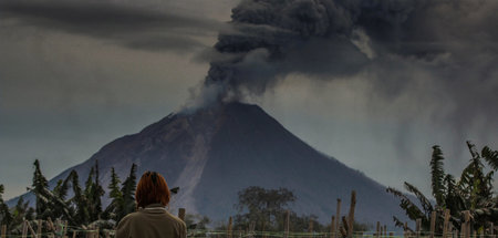 Kein Vergleich zur gigantischen Eruption des indonesischen Vulka...