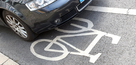 Teurer Parkplatz: Ein Fahrradweg in Berlin