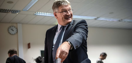 Lacht vermutlich nicht zuletzt: Jörg Meuthen (Berlin, 9.1.2020)