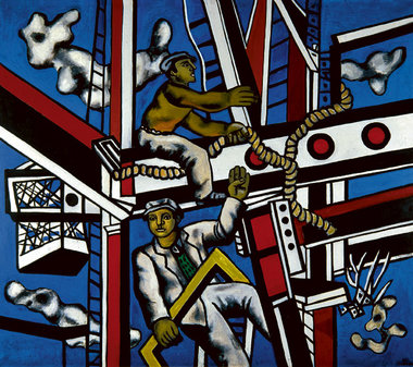 Fernand Léger, Les constructeurs, 1950 – Die Bauarbeiter – Öl au...