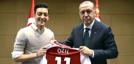 Mesut Özil und der türkische Staatspräsident Recep Tayyip Erdoga...