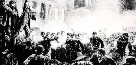 Wer am 4. Mai 1886 die Bombe auf dem Heumarkt in Chicago zündete...