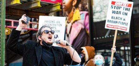 Demonstration für die Freilassung Mumia Abu-Jamals und weiterer ...