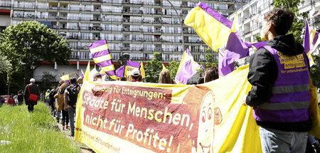 Demonstration unter dem Motto »Gegen den Mietenwahnsinn« (Mai 20...