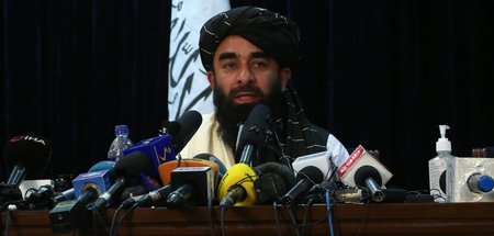 Taliban-Sprecher Sabihullah Mudschahid verkündete vergangene Woc...