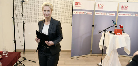 Manuela Schwesig (SPD) wird sich wohl von der Linkspartei erneut...