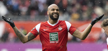 Er ist so frei: Kaiserslauterns Terrence Boyd bejubelt seinen Tr...