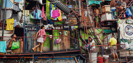 Slumbehausungen in der philippinischen Hauptstadt Manila