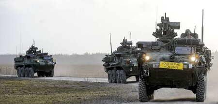 US-Kavallerieregiment an der NATO-Ostflanke in Estland (März 201...