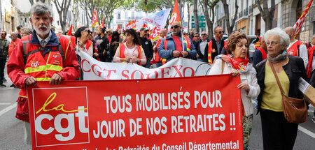 Protestzug in Marseille (September 2022)