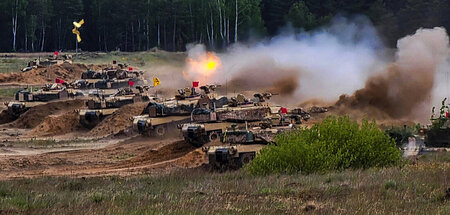 »Abrams«-Panzer bei einem Manöver in Drawsko Pomorskie, Polen (M...