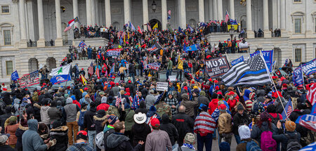 Trumpisten vor dem Kapitol (Washington, 6.1.2021)