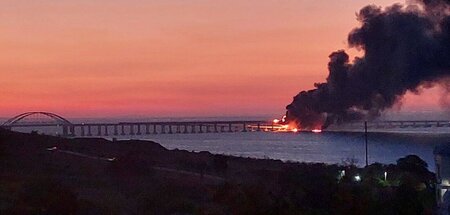 Umkämpfte Halbinsel: Der Anschlag auf die Brücke zwischen der Kr...