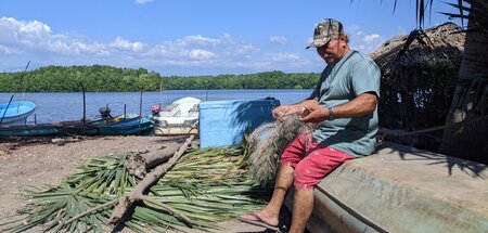 Ohne Fische keine Fischer: Miguel Escobar musste aufgrund des Fi...